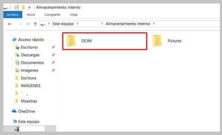 descargar fotos del celular a la pc