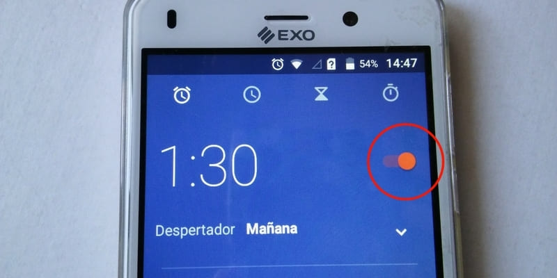 como usar la alarma en el celular exo spanky