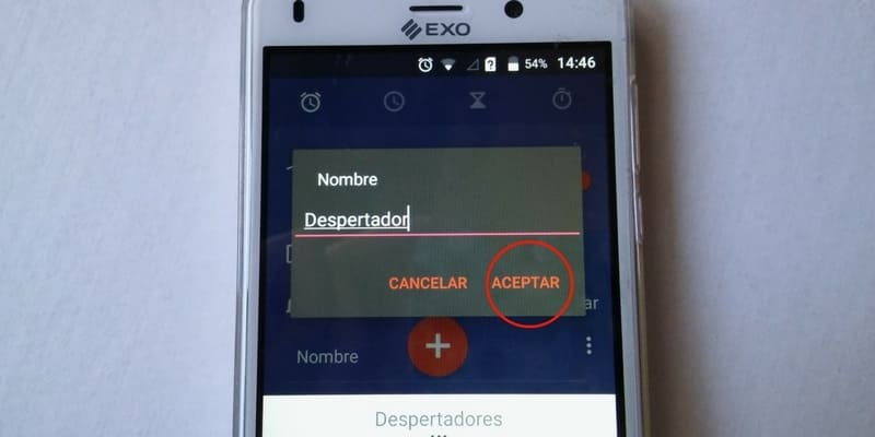 como usar la alarma en el celular exo spanky