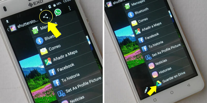 cómo guardar fotos en la nube desde el celular
