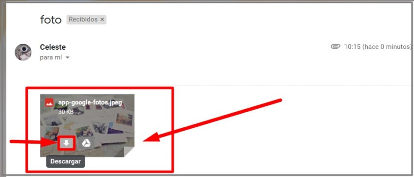 enviar fotos del celular a la computadora por correo