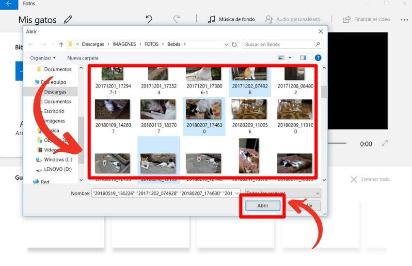 como crear un video con fotos