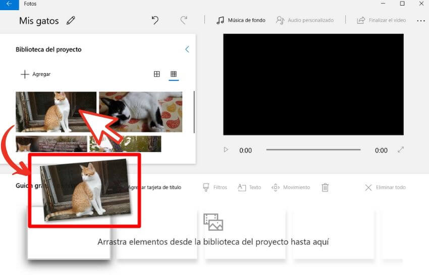 como crear un video con fotos