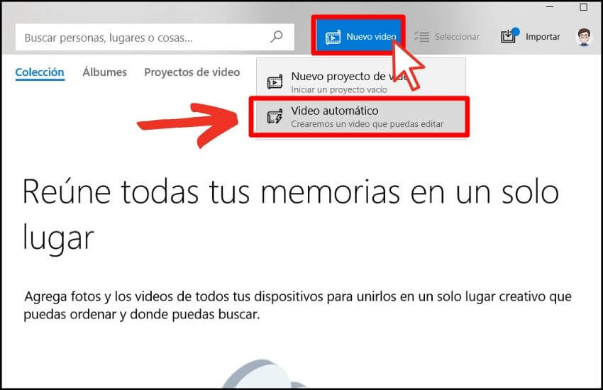 como crear un video con fotos