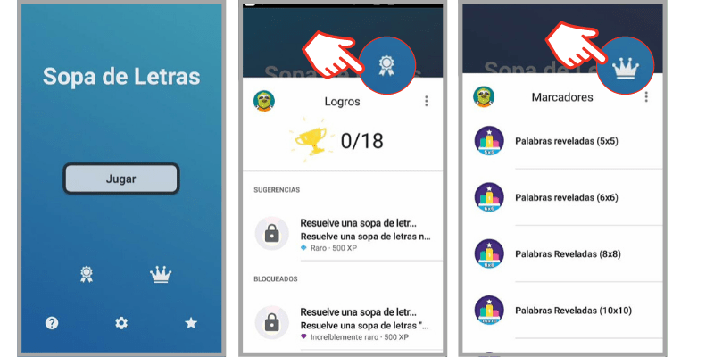 sopa de letras para el celular