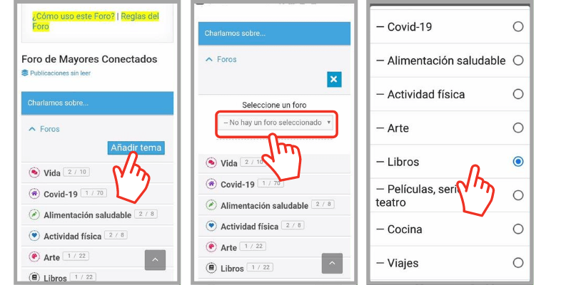 como usar el foro desde el celular
