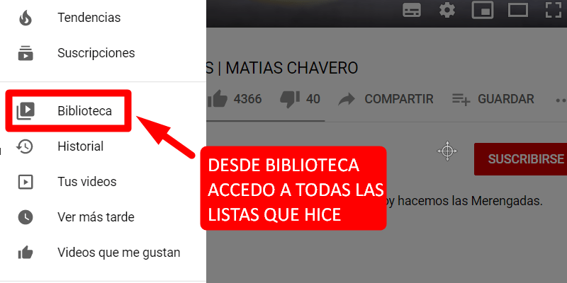 guardar tus videos favoritos