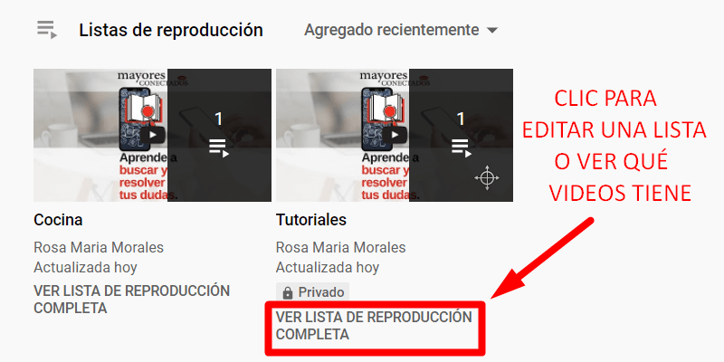 guardar tus videos favoritos