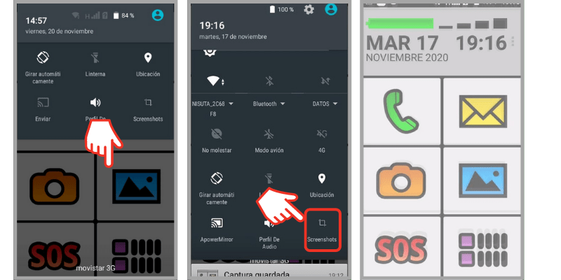 hacer captura de pantalla