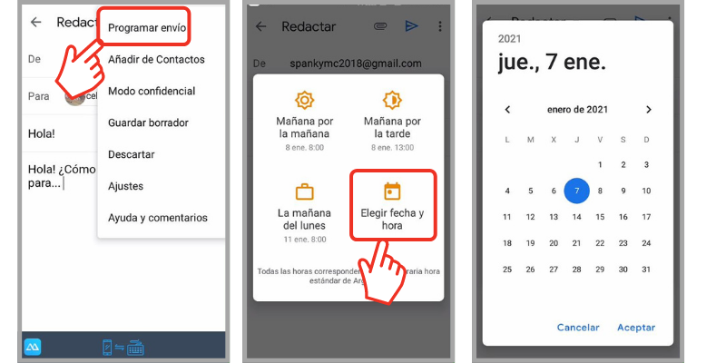 programar correos en gmail