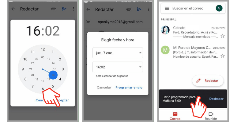 programar correos en gmail