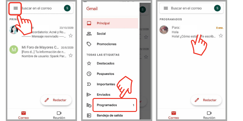 programar correos en gmail