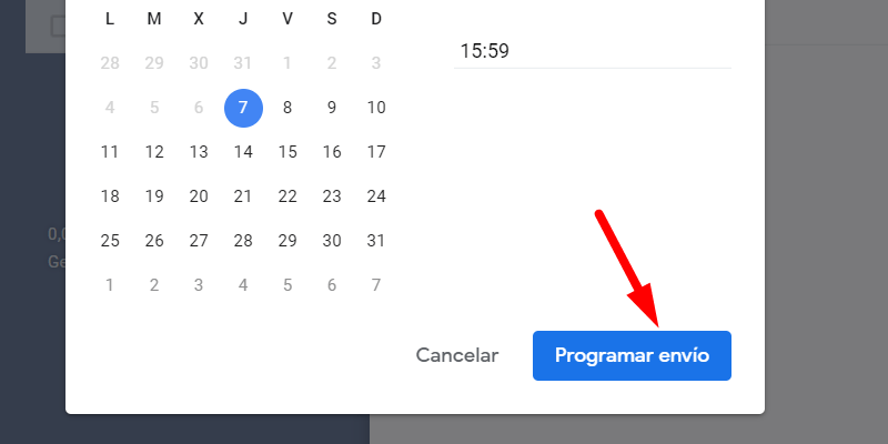 programar correos en gmail