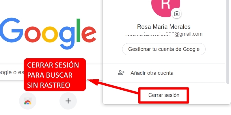 evitar que google guarde información