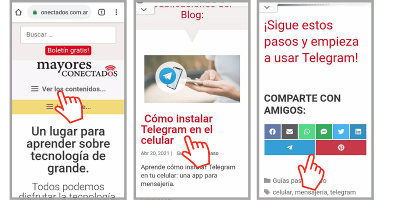 compartir contenido del blog